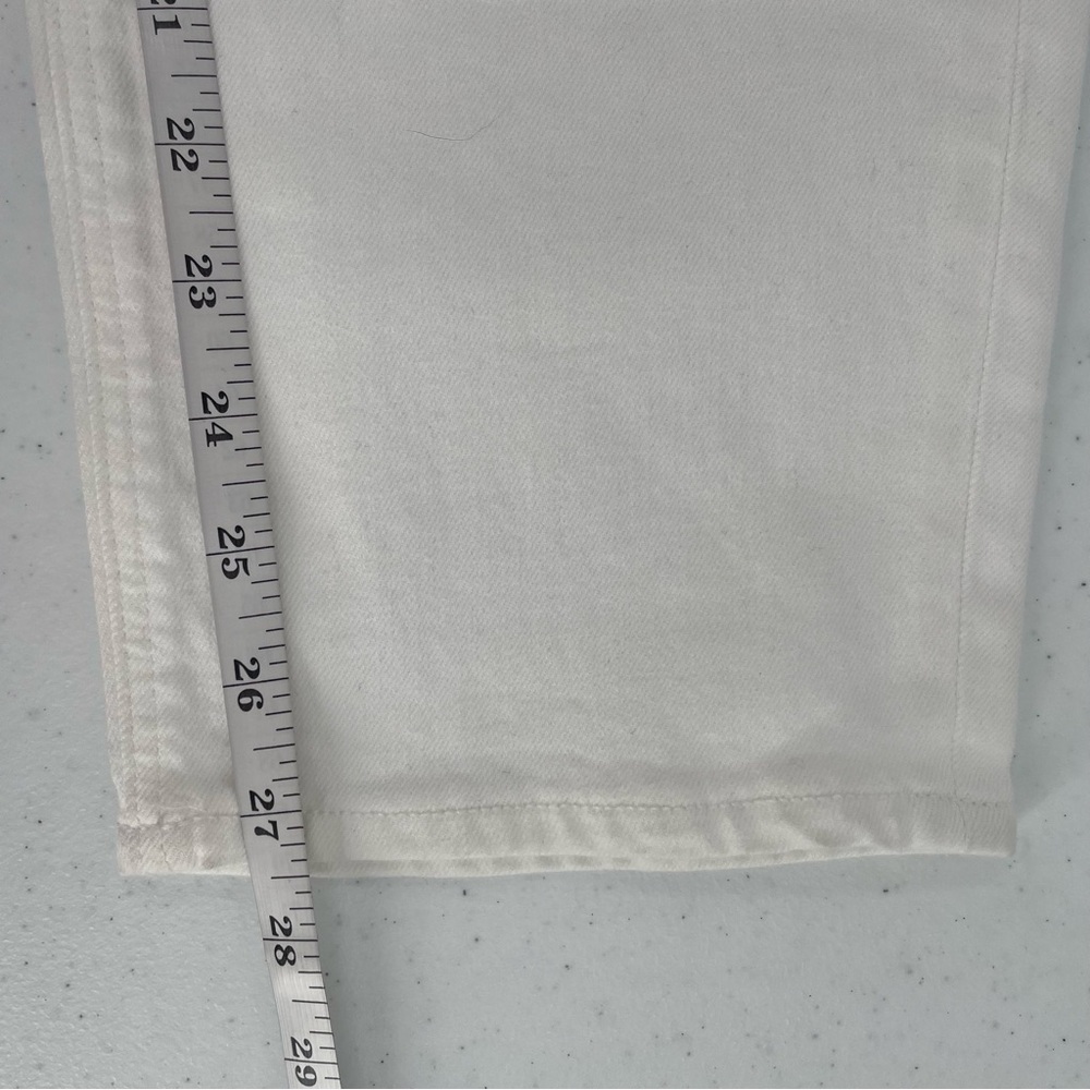 NWT American Eagle White Stretch Denim 5 Pocket Mom Jeans Casual Cotton Blend - Picture 11 of 13